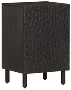 vidaXL Armário de casa de banho 38x33x58 cm mangueira maciça preto