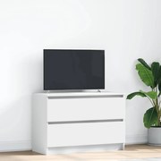 vidaXL Móvel de TV 80x35x54 cm derivados de madeira branco