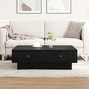 vidaXL Mesa de Centro Carvalho preto Madeira de engenharia 90 x 90 x 28 cm