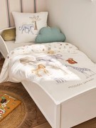 Conjunto de capa de edredão e fronha Mission Safari em musselina de algodão, com algodão reciclado, para bebé cru