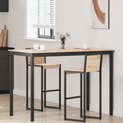 vidaXL Mesa de bar Natural 110 x 55 x 105 cm