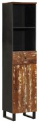 vidaXL Armário de casa de banho 38x33x160 cm madeira recuperada maciça