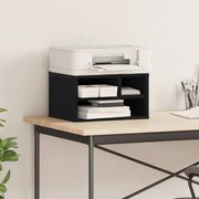 vidaXL Suporte para Impressora Carvalho Preto 40 x 32 x 22,5 cm
