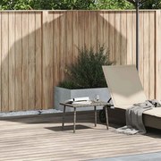 vidaXL Mesa de centro de jardim retangular 60x40x37cm vime PE cinzento