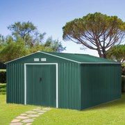 Casetta Verde Imperiale – Abrigo de Jardim em Aço Galvanizado Verde 12