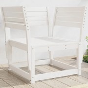 vidaXL Cadeira de jardim madeira de pinho maciça branco