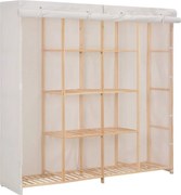 vidaXL Roupeiro 173x40x170 cm tecido branco