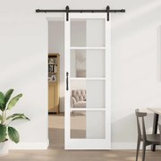 Porta de Correr vidaXL com Conjunto de Ferragens 'ORKDAL'Branca 78x232 cm