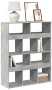 vidaXL Estante 100x33x125,5 cm derivados de madeira cinzento cimento