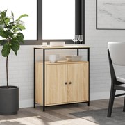 vidaXL Aparador Carvalho Sonoma 70x30x80 cm Madeira Engenheirada