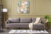 Sofá de Canto Bella – Castanho – 275 cm x 85 cm x 81 cm