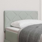 vidaXL Cabeceira Cinza Claro com Design de Diamante da – 80cm de Veludo
