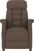 vidaXL Cadeira de massagem com almofada Castanho 70.5 x 96.5 x 95 cm