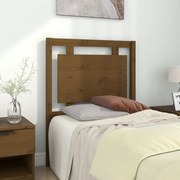 vidaXL Cabeceira de cama 80,5x4x100 cm pinho maciço castanho mel