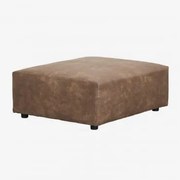 Puff (105x85 Cm) Para Sofá Modular Bruna Camurça Café Castanho - Sklum
