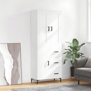 vidaXL Armário alto 69,5x34x180 cm derivados de madeira branco