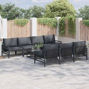 vidaXL Conjunto de Sofá de Jardim 8 pcs Antracite 70 x 70.5 x 31.5 cm