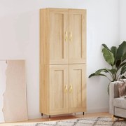 vidaXL Armário alto 69,5x34x180 cm derivados de madeira cor sonoma