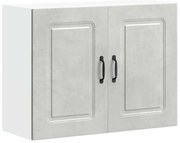 vidaXL Armário de parede cozinha Kalmar betão madeira projetada cinza