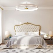 Luminária de chão de 160 cm com abajur pendente, luminária para sala de estar e escritório, preta