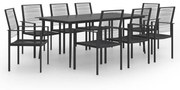 vidaXL 9 pcs conjunto de jantar para jardim