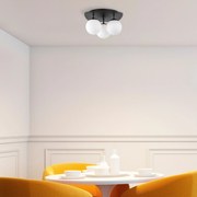 Candeeiro de Teto Well – Preto/Branco – 37 x 44 x 25 cm