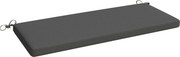Outsunny Almofada para banco, almofada para banco de jardim exterior interior capa removível, 110 x 46 x 6,5 cm, cinza escuro | Aosom Portugal