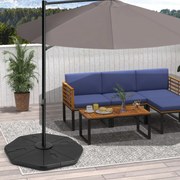 Suporte de base de 4 peças para guarda-sóis reabastecível, Para Guarda Sois de base quadrada (NÃO INCLUIDA) para encher com água, para jardim, pátio e