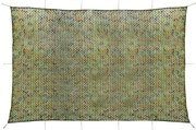 vidaXL Rede de camuflagem com saco de armazenamento 6x7 m verde
