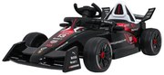 Carro elétrico para Crianças Corrida Formula E Porsche Rodas Espuma EVA, Assento couro ecológico Vermelho/Preto