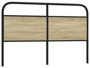 Cabeceira de cama 160 cm derivados madeira/aço carvalho sonoma