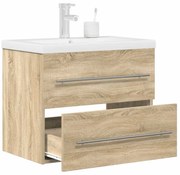 vidaXL 2 pcs conj. móveis casa banho derivados madeira carvalho sonoma