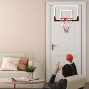 Cesto de Basquetebol de Parede com Bola e Bomba Jogo Infantil 45x30cm