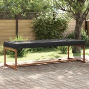 vidaXL Capa de Mesa Liso Preto 242 x 102 x 15 cm tecido