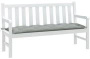 Almofadão banco jardim 120x50x7cm mesclado tecido cinza-claro