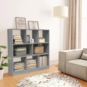 vidaXL Estante 97,5x29,5x100 cm derivados de madeira cinzento sonoma
