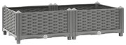 vidaXL Canteiro elevado 80x40x23 cm polipropileno