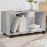 vidaXL Móvel c/ rodas 72x33x42,5 cm derivados madeira cinzento cimento