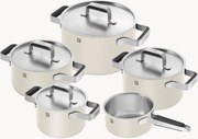 Conjunto de panelas em aço inoxidável Pure, conjunto de 5