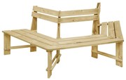 vidaXL Banco de jardim 240 cm pinho impregnado