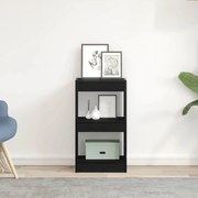 vidaXL Gabinete de Livros Carvalho Preto 40 x 30 x 71,5 cm