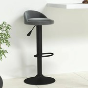 vidaXL Banco de bar veludo cinzento-escuro