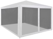 vidaXL Tenda para festas com 4 paredes laterais em rede 4x3 m
