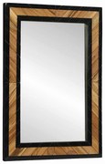 vidaXL Espelho 70x2x70 cm Madeira Sólida de Acácia