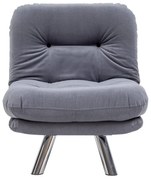 Sofá-Cama Individual Misa – Cinzento – 110 x 70 cm
