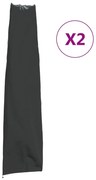 vidaXL Capas para guarda-sol de jardim 2 pcs 190x50/30 cm oxford 420D