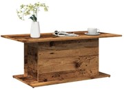 vidaXL Mesa de centro 102x55,5x40cm derivados de madeira madeira velha