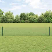 Cerca de Fio Soldado com 22 Postes U Verde 0.4x50 m Aço