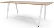 Mesas de Reuniões 2400x1200mm ART Branco / Carvalho Mediterrâneo
