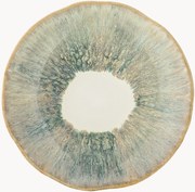 Prato de sobremesa com vidrado reativo Imogen